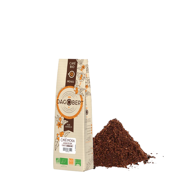 Les Cafés Dagobert -- Décaféiné 100% arabica, bio et équitable - moulu/filtre (origine Nicaragua) - 500 g main image 0
