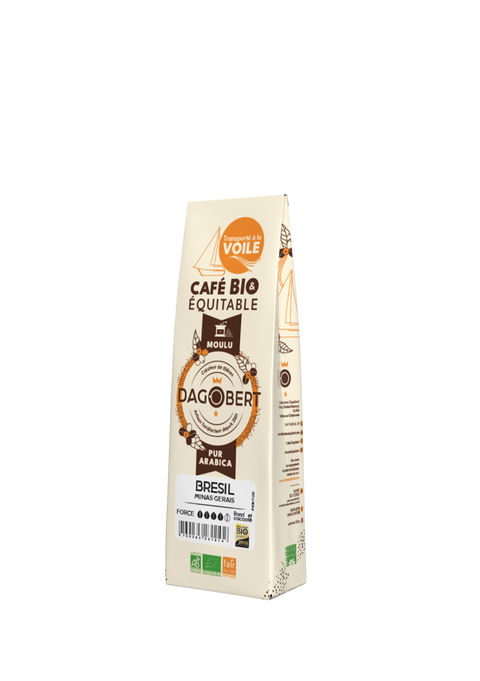 Brésil à la voile 100 % arabica, bio, équitable - moulu - 1