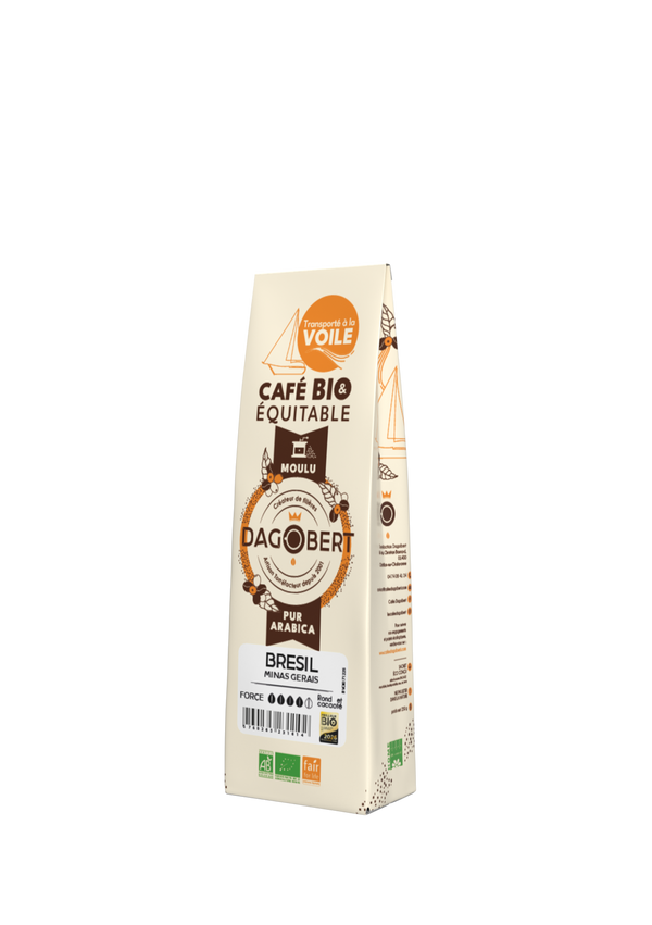 Brésil à la voile 100 % arabica, bio, équitable - moulu - 1