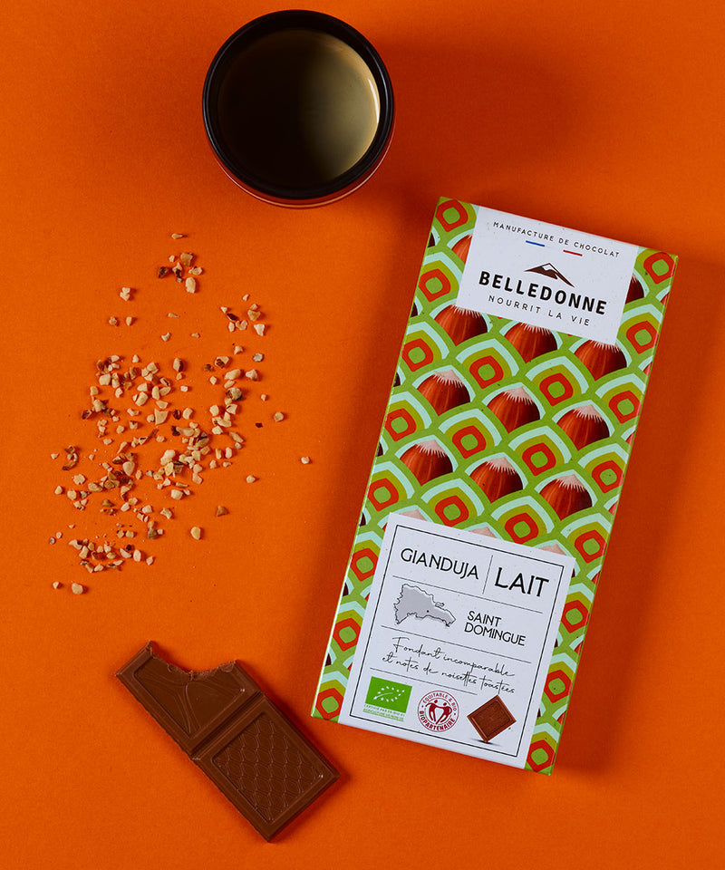 Tablette dégustation chocolat au lait gianduja - 2