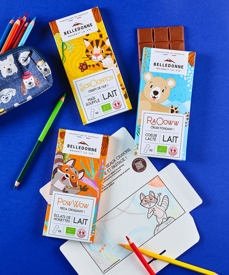 Tablette enfant - chocolat au lait eclats de noisettes - 2