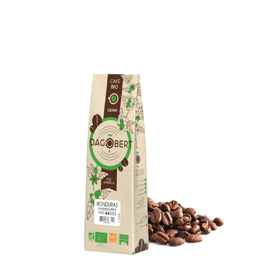 Les Cafés Dagobert -- Honduras 100% arabica bio fairtrade grains  (origine Honduras) - 250g