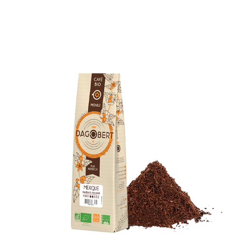 Les Cafés Dagobert -- Mexique 100 % arabica, bio, équitable moulu - 250g
