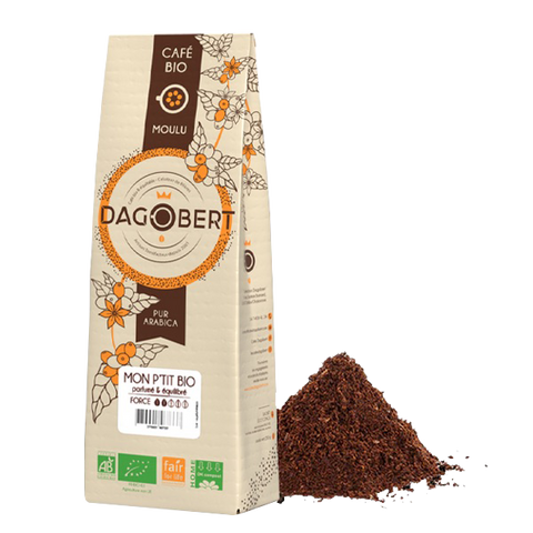 Les Cafés Dagobert -- Mon p'tit bio 100% arabica bio - moulu (origine Amérique du Sud) - 1 Kg