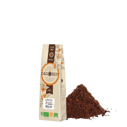 Les Cafés Dagobert -- Sumatra 100% arabica, bio et équitable - moulu/filtre (origine Indonésie) - 250 g