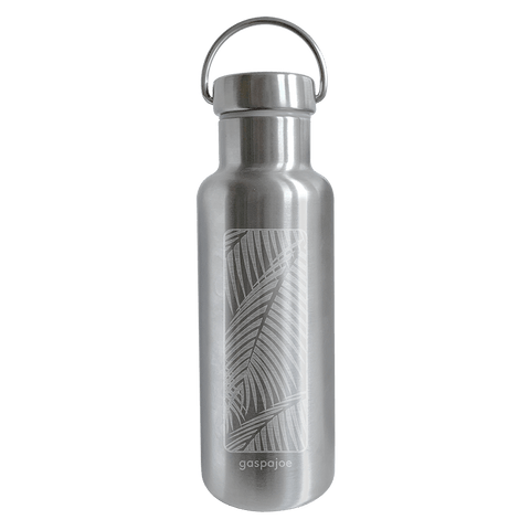 Gourde isotherme Groovy inox gravure Palmier - 500 mL - Gaspajoe