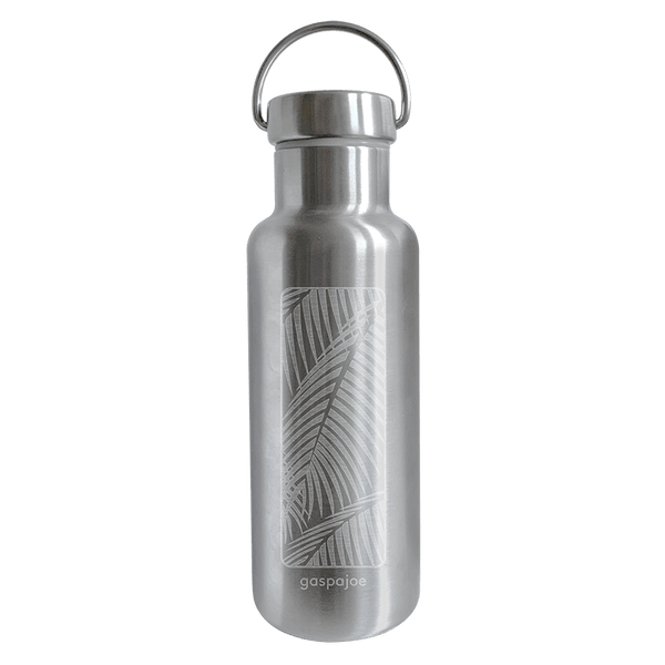 Gourde isotherme Groovy inox gravure Palmier - 500 mL - Gaspajoe